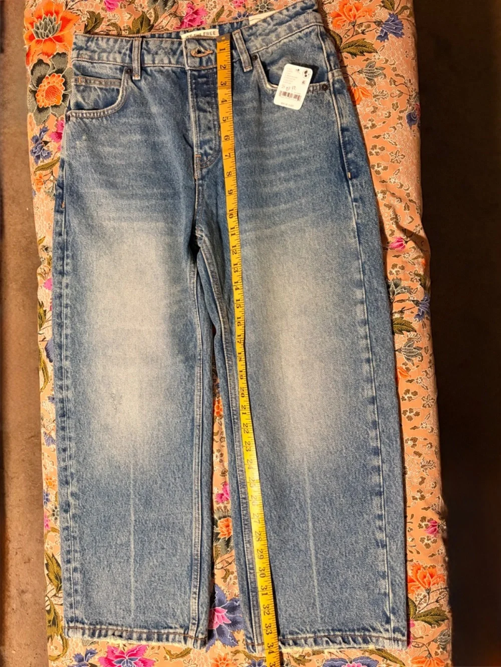 Free People Deep Trance Low Rise Boyfriend Jeans NWT FROM BEYOND, Size 25